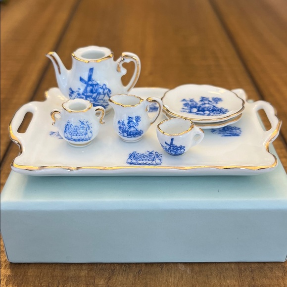 Reutter Other - Reutter Porzellan Miniature Tea set Dutch Windmill